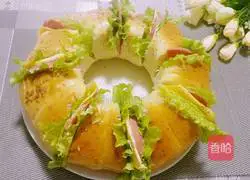 Illustration of how to make garland hamburgers 12