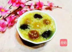 Illustration of how to make longan and red date porridge 11