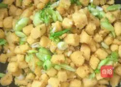 Illustration of how to make fried golden hair cake 9