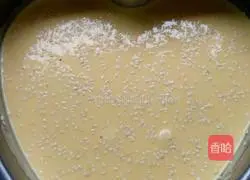 Illustration of how to make cornmeal and sesame hair cake 5