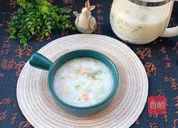 Illustration of how to make shrimp rice porridge 15