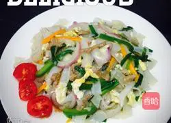 Illustration of how to make fried rice noodles 7