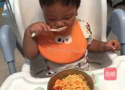 Illustration of how to make tomato and shrimp pasta 8