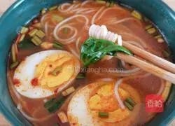 Illustration of how to make spicy and sour rice noodles 12