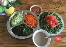 Illustration of how to make cold noodles 3