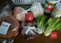 Illustration of how to make hamburger (Big Mac type) 1