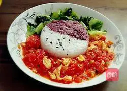 Illustration of how to make two-color rice bowl 4