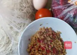 Illustration of how to make red pepper with chicken and vegetables (cold noodles) 1