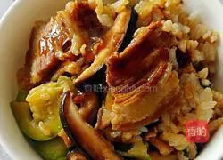 Illustration of how to make pork belly braised rice 8