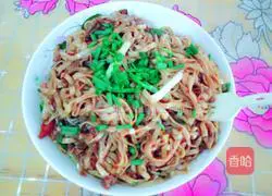 Illustration of making braised noodles with stuffed meat 9