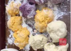 Pumpkin and Purple Sweet Potato Mille-feuille Cake Illustration of how to do it 4