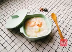 Illustration of how to make shrimp and yam porridge 10