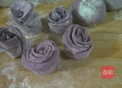 Purple Sweet Potato Rose Roll Illustration of how to do it 10