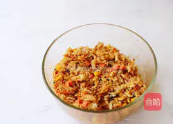 Illustration of how to make cheese grilled rice balls 9