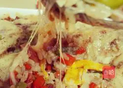 Cheese Baked Rice Recipe Illustration 8