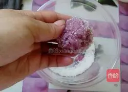 Illustration of how to make purple cabbage glutinous rice balls 5