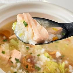 Raw seafood porridge