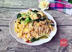 Illustration of how to make fried rice noodles 10