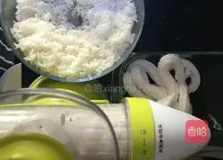 Gold Illustration of how to make rice ball cake 2