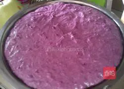 Illustration of how to make purple sweet potato cake 4
