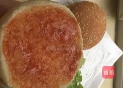 Illustration of how to make beef and egg hamburger 12