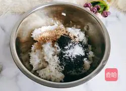 Illustration of how to make fried sesame rice balls 5