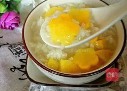 Illustration of how to make sweet potato and white rice porridge 8
