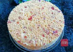 Illustration of how to make brown sugar, jujube and cranberry cake 14