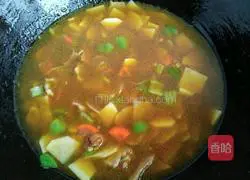 Illustration of how to make meat and potato rice bowl 11