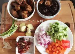 Illustration of how to make braised pork ribs with rice 2