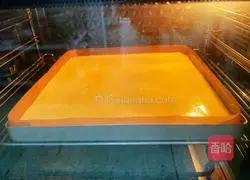 Illustration of how to make taro paste and meat floss cake box 12