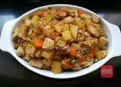 Illustration of Curry Chicken Baked Rice 10