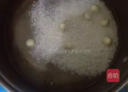 Illustration of how to make glutinous rice, white fungus and lotus seed porridge 2