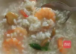 Illustration of how to make shrimp porridge 5