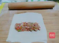 Illustration of homemade colorful vegetable spring rolls 6
