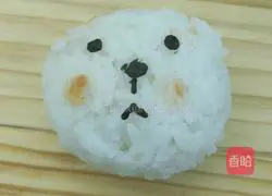 Illustration of how to make rabbit rice balls 4