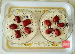 Illustration of how to make yogurt rice cake 8