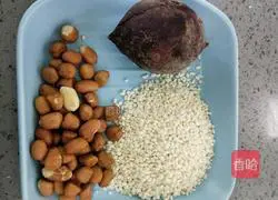 Purple sweet potato and peanut paste recipe 1