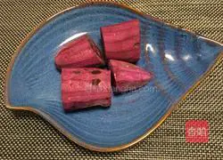 Illustration of how to make purple sweet potato cake 1