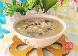 Illustration of how to make black bean, soybean and millet porridge 12