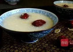 Illustration of how to make red dates and millet porridge 6