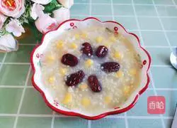 Illustration of how to make red dates, white fungus and millet porridge 11