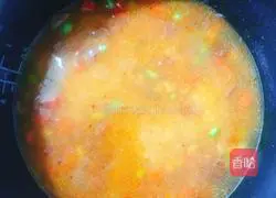 Three-color Braised Rice with Sausage Illustration of how to do it 10