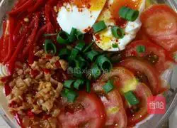 Illustration of how to make red pepper with chicken and vegetables (cold noodles) 16