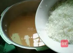 Illustration of how to make taro ball and mung bean porridge 8