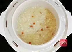 Illustration of how to make stomach-nourishing millet porridge (baby food supplement) 7