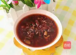 Illustration of how to make black rice porridge 12