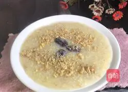 Illustration of how to make walnut and millet porridge 7