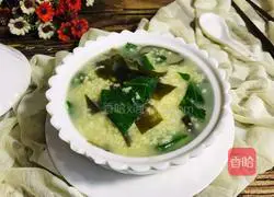 Illustration of how to make green vegetable, kelp and millet porridge 10