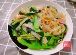 Illustration of how to make fried rice noodles 10